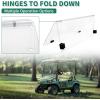 imageECOTRIC Tinted Windshield Compatible with 20005 to Current Club Car DS Golf Cart Smoke Style Windshield Approximate Dimensions 40quotW X 365quotH Fold DownClear