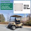 imageECOTRIC Tinted Windshield Compatible with 20005 to Current Club Car DS Golf Cart Smoke Style Windshield Approximate Dimensions 40quotW X 365quotH Fold DownTinted