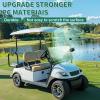imageECOTRIC Tinted Windshield Compatible with 20005 to Current Club Car DS Golf Cart Smoke Style Windshield Approximate Dimensions 40quotW X 365quotH Fold DownTinted