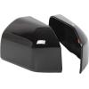 imageECOTRIC Top Half Upper DriverPassenger Side View Gloss Black Mirror Covers for 20152020 Ford F150 F150 Set of 2 Mirror Cover ReplacementBlack