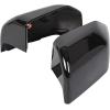 imageECOTRIC Top Half Upper DriverPassenger Side View Gloss Black Mirror Covers for 20152020 Ford F150 F150 Set of 2 Mirror Cover ReplacementBlack