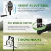 imageECOTRIC Truck 2quot Hitch Game Hunting Hoist 600LB Big Game Hunting Deer Hoist Include Gambrels Winch for Skinning or Cleaning Game Winch Lift Gambrel Set 360 Degree Swivel Hitch Mounted