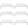 imageECOTRIC Van Ladder Racks 3 Bar Roof Racks 59 Inches Compatible with 1996Up Chevy Express Fullsize 800 LBS Capacity Steel BlackWhite