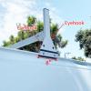 imageECOTRIC Van Ladder Racks 3 Bar Roof Racks 59 Inches Compatible with 1996Up Chevy Express Fullsize 800 LBS Capacity Steel BlackWhite