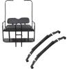 imageFlip Folding Rear Back Flip Seat Kit WFree Grab Bar ampamp Roof Support for 198220005 Club Car DS Golf CartRear Flip Seat Kit  Leaf Springs