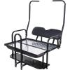 imageFlip Folding Rear Back Flip Seat Kit WFree Grab Bar ampamp Roof Support for 198220005 Club Car DS Golf CartRear Flip Seat Kit  Leaf Springs