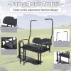 imageFlip Folding Rear Back Flip Seat Kit WFree Grab Bar ampamp Roof Support for 198220005 Club Car DS Golf CartRear Flip Seat Kit