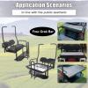 imageFlip Folding Rear Back Flip Seat Kit WFree Grab Bar ampamp Roof Support for 198220005 Club Car DS Golf CartRear Flip Seat Kit