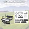 imageFlip Folding Rear Back Flip Seat Kit WFree Grab Bar ampamp Roof Support for 198220005 Club Car DS Golf CartRear Flip Seat Kit