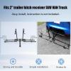 imageHitch Mount Bike Rack Carrier Upright 2 Mountain Bike EBike Carrier Platform Style 2quot Rear for SUV Van Truck Minivans RV Trailer