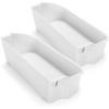 imageKojem 2 X 240356401 Refrigerator Door Bin Shelf Compatible with Frigidaire Kenmore Refrigerator FFSS2614QS4A FFHS2611PFEA FFSS2614QE6A FFHS2622MSYA FFHS2611LBRA AP2116036 Replacement  2Pcs White2Pcs White
