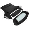 imageKojem Convertible Soft Top Sailcloth Vinyl Roof with Heated Glass Window Compatible with 19942004 Ford MustangBlack CP1311