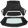 imageKojem Convertible Soft Top Sailcloth Vinyl Roof with Heated Glass Window Compatible with 19942004 Ford MustangBlack CP1311