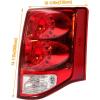 imageKojem Tail light Compatible with 20112020 Dodge Grand Caravan Driver Side Replacement for 05182535AF Red Lens wBulbsDriver  Passenger Side