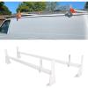 imageECOTRIC 41quot77quot Universal Ladder Roof Racks Compatible with 20032017 Chevy Express GMC Savana 19992014 Ford ESeries 700 Lbs Capacity Adjustable 2 Bars for Kayak Canoe Lumber Pipe Cargo