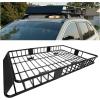 imageECOTRIC 67quot x 39quot x 51 Universal Roof Rack Cargo Carrier Basket with Extension Heavy Duty Steel Car SUV Top Luggage Storage Holder Basket for Travel 550LBS Weight Capacity67 x 39 x 51