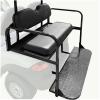 imageECOTRIC Back Seat Compatible with 2004 and Up Club Car PrecedentTempoOnward Gas or Electric Models Golf Cart Flip Rear Seat Kit Fold Down Black