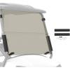 imageECOTRIC Clear Windshield Compatible with 2004UP Club Car Precedent Models Gas or Electric Golf Cart Folding Down Clear WindshieldTinted X1