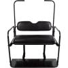 imageECOTRIC Flip Folding Rear Back Seat Kit Compatible with 1995Up EZGO TXT Golf Cart w roof support  You Will Receive 2 Packages