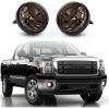 imageECOTRIC Fog Lights Lamps Compatible with 20072013 GMC Sierra 1500 ampamp 20072014 Sierra 2500HD 3500HD Replacement for 25831948 25831949 GM2592161 GM2593161  Smoke LensSmoke Lens
