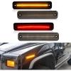 imageECOTRIC LED Side Marker Light Compatible with 20032009 Hummer H2 Front Rear Fender Lamp Turn Signal Lights Lamps Left Right 4Pcs Replacement for 25952319