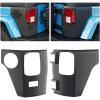 imageECOTRIC Rear Corner Guards Body Armor Compatible with 20072018 Jeep Wrangler JK JKU Replacement for 1165101 Tail Light Trim Covers Rear Quarter Panel Textured Black Exterior Accessories 2Pcs