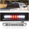 imageECOTRIC Rear Roof Third 3RD Brake Light Compatible with 0713 Silverado Sierra Cargo Tail High Mount Stop LED Light Chrome