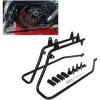 imageECOTRIC Saddle Bag Conversion Brackets Support Guard Compatible with Harley Softail 19842017 Heritage Springer Fatboy FLSTF FLSTS Bad Boy FXSTSB EFI FLSTFI Except for Deuce Models BlackBlack bracket
