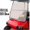 imageECOTRIC Tinted Windshield Compatible with 20005 to Current Club Car DS Golf Cart Smoke Style Windshield Approximate Dimensions 40quotW X 365quotH Fold DownTinted
