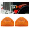 imageKojem Turn Signal Headlight 31 LED Compatible with Peterbilt 357 365 378 379 359 Head Light Marker Light Indicator Amber Front Park Yellow Lens 1PCYellow Lens