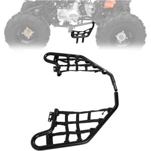 imageECOTRIC Aluminum Nerf Bars wNets  Compatible with 2008 2009 Honda TRX 700XXBlack Pair