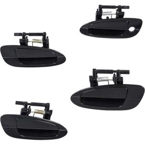 imageECOTRIC Door Handle Smooth Black Exterior Outside Compatible with 20022006 Nissan Altima Front Left ampamp Right  Rear Left ampamp RightFront Left  Right  Rear Left  Right  4 Pcs