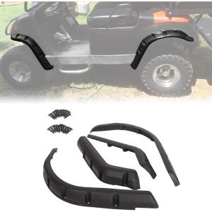 imageECOTRIC Fender Flare Compatible with Yamaha G14 G16 G19 G20 G22 Golf Cart Standard Front and Rear Fender Flares WHardware Approximately 41quot Wide 4PCS