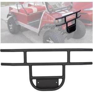imageECOTRIC Front Brush Guard Tubular Bumper Compatible with 1981Up Club Car DS Models Gas ampamp Electric Club Car Precedent Front Brush