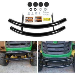 imageECOTRIC Front Bumper Brush Guard Compatible with John Deere 100 Series 102 115 125 135 145 155C 190C D100 D110D170 L100 L105 L107 LA175 G110 X110 X120 X125 Lawn Mower Garden Tractor