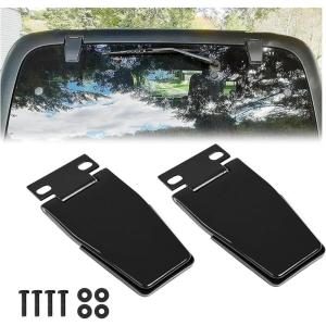 imageECOTRIC Rear Window Hinge Set Compatible with 19871995 19972006 Jeep Wrangler YJ TJ LJ Replacement for 926119 5013722AA 5013722AB 5013723AA Hardtop Liftgate Glass Hinges Left ampamp Right