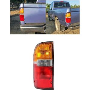 imageECOTRIC Tail Light Lamp wBulbs Compatible with 19952000 Toyota Tacoma Truck Replace for TO2801116 8155004030 Rear Taillight Signal Brake Light Passenger Side Right RHStyle BDriver Left