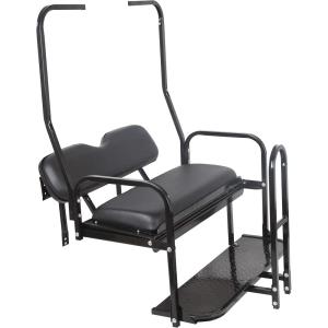 imageFlip Folding Rear Back Flip Seat Kit WFree Grab Bar ampamp Roof Support for 198220005 Club Car DS Golf CartRear Flip Seat Kit