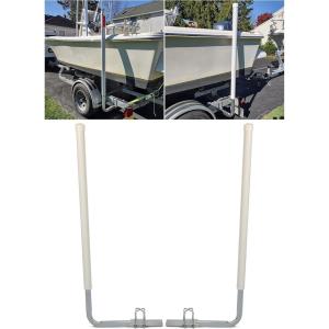 imageKojem Boat Trailer Guide Poles for Ski Boat Fishing Boat Sailboat Kayak Canoe Size and Color SelectedWhiteSilvery