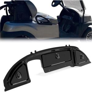 imageKojem Dash Cover Compatible with 20085Up Club Car Precedent Tempo Onward Golf Cart Black Three Door Dashboard Cover Dash CapBlack