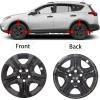 imageECOTRIC 17quot Hubcaps Wheel Covers Wheel Skins Compatible with 20132018 Toyota RAV4 LE R17 Wheel Rim Cover 5 Spoke SilverBlack Plastic  Set of 4Glossy Black
