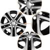 imageECOTRIC 17quot Hubcaps Wheel Covers Wheel Skins Compatible with 20132018 Toyota RAV4 LE R17 Wheel Rim Cover 5 Spoke SilverBlack Plastic  Set of 4Silvery  Black