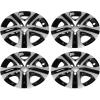 imageECOTRIC 17quot Hubcaps Wheel Covers Wheel Skins Compatible with 20132018 Toyota RAV4 LE R17 Wheel Rim Cover 5 Spoke SilverBlack Plastic  Set of 4Silvery  Black
