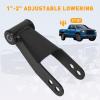imageECOTRIC 2quot Rear Drop Lowering Shackles Suspension Kit Compatible with 19992018 Chevy SilveradoGMC Sierra 150019881999 C1500 GMC Yukon Chevy S10 Ford F150 Replacement for 410520