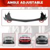 imageECOTRIC Black Universal Front Bumper Lip Chin Spoiler ABS Compatible with AudiFordBMWHondaChevroletCivicBenzMazdaGMC Car