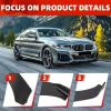 imageECOTRIC Black Universal Front Bumper Lip Chin Spoiler ABS Compatible with AudiFordBMWHondaChevroletCivicBenzMazdaGMC Car
