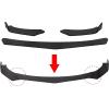 imageECOTRIC Black Universal Front Bumper Lip Chin Spoiler ABS Compatible with AudiFordBMWHondaChevroletCivicBenzMazdaGMC Car