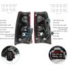 imageECOTRIC Brake light Tail Lights for Compatible with 20032006 Chevy Silverado 150025003500  Pair with Bulbs ampamp Wiring Harness DriverPassenger SideRedSmoke Tint