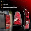 imageECOTRIC Brake light Tail Lights for Compatible with 20032006 Chevy Silverado 150025003500  Pair with Bulbs ampamp Wiring Harness DriverPassenger SideRedClear