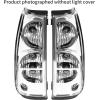 imageECOTRIC Brake light Tail Lights for Compatible with 20032006 Chevy Silverado 150025003500  Pair with Bulbs ampamp Wiring Harness DriverPassenger SideRedClear